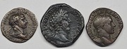Cesarstwo Rzymskie TRZY MONETY z Brązu, Sestercje
