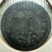 10 Pf Nürnberg GEFANGENLAGER (Norymberga) Zn