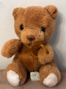 Maskotka miś Russ bibi brown teddy bear plush 7.5" vintage