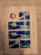 Znaczki kolekcjonerskie - eksperymentalny lot "apollo" - "sojuz" 1975