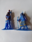 Indianin oraz Indianka z dzieckiem figurki 70 lata