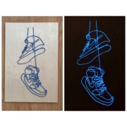 Neonowy obraz - "Nice Kicks"