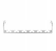 Uchwyt na 12 wieszaków do szafy srebrny