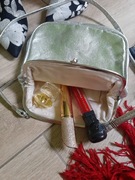 Srebrną torebka na długim pasku , real vintage, Y2K 