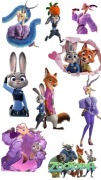 Express wydruk jadalny cukrowy waflowy opłatek Modecor Zootopia Zwierzogród