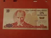 TURCJA 10 LIRÓW. STAN UNC 