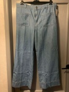 H&M spodnie jeans dżins wide leg kuloty jogger szwedy szerokie oversize