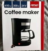 Ekspres do kawy samochodowy 24V 300W 650 ml do ciężarówki Tir