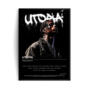 Plakat w ramie A3 Travis Scott UTOPIA 30x40