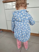 Płaszczyk kurtka wiatrówka 6-9 M kwiatki