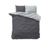 Zestaw Pościeli Do Sypialni SLEEP TIME 200x200 cm Szara 100% Bawełna