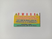 CH**OWE PARKOWANIE Wizytówka 100szt