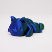 Flexi Kot - Breloczek do kluczy - Druk 3D