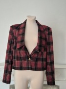 Elegancki żakiet marynarka damska w kratkę Bonprix r. L  XL