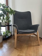 VEDBO Fotel z wysokim oparciem, Gunnared ciemnoszary