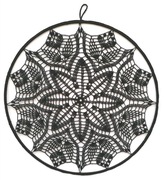 ŁAPACZ SERWETKA SZYDEŁKOWA CZARNA 35 CM