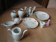 Zastawa, talerze, figurki 