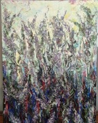 Obraz impresjonizmu "Liliowy" olej na płótnie 