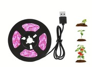 Taśma LED do uprawy roślin kwiatów zasilana USB pasek 1 m