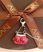 Czerwona torebka charms srebrna zawieszka do bransoletki Apart nowa z metką