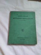 zabytkowy, niemieckojęzyczny atlas szkolny wydawnictwa H. Wagner 1942