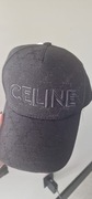 Czapka z daszkiem czarna napis CELINE 