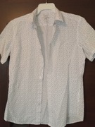 Koszula z krótkim rękawem męska slim fit rozmiar M