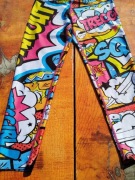 Nowe kolorowe legginsy komiks Trecwear Trecgirl L 40 