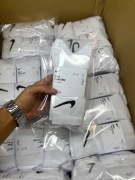 Nike Wysokie Białe Skarpety 3 Pak 42-46 Dri-Fit 