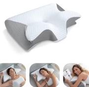 Poduszka szyjna ortopedyczna z pianki memory 2w1 ergonomiczna