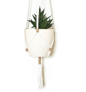 Kwietnik wiszący ze sznurka, BOHO, makrama - 60cm