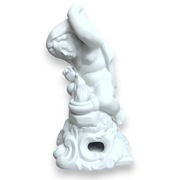 Biskwitowa figurka alegoria zimy Biskwit Putto