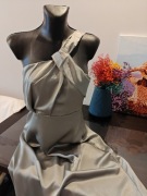 Sukienka na jedno ramię dla kobiet Satynowa sukienka koktajlowa