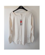 Fishbone koszulka kremowa  bawełniana sportowa casual przewiewna