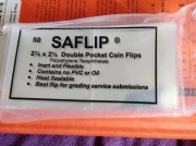 50 kieszonek na monety SAFLIP 2.5" x 2.5"
