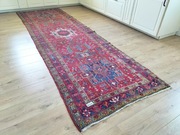 Antyczny Irański ręcznie tkany wełniany chodnik Hamadan 110x340cm 