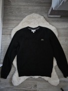 Bluza Lacoste Crewneck Czarna Logo Rozmiar S Oryginalna y2k Hoodie Lacoste