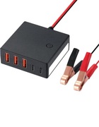 Przetwornica samochodowa ładowarka USB 60w lampka