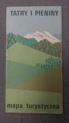 Mapa turystyczna Tatry  i Pieniny 1977
