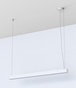 Lampa led sufitowa wisząca liniowa nad wyspę 