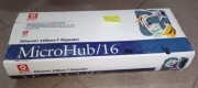 Hub sieciowy retro CNet 16 portów BNC AUI pudełko uszkodzony zasilacz