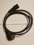 Kabel Zasilający PC/Monitor C13 Prosty - 1.5 m (Wtyk Kątowy)