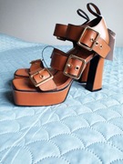 Reserved sandały na platformie z paskami 39 nowe outlet