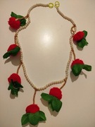 Korali biało czerwone długość 95 cm