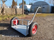 Wózek transportowy ogrodniczy, donice, pojemniki, narzędzia ogrodnicze