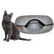 legowisko dla kota zabawka tunel zapinany donut