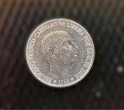 50 centymów Hiszpania Franco 1966 stara moneta stan bdb