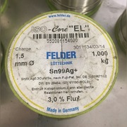 Cyna bezołowiowa SN99AG 1.5mm 1kg FELDER