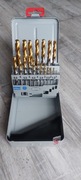 Wiertła kobaltowe 1,0-10,0 co 0,5 19szt HSS-E TIN