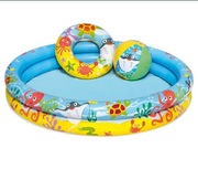 zestaw malucha na upalne dni Basen + kółko + piłka